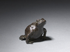 7207 A bronze suiteki (water dropper) in the form of a gama (toad)