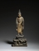 5332 A carved wood figure of Uho Doji depicted in a Buddhist manifestation